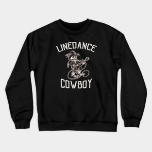 Linedance Cowboy Western Rodeo Skeleton Dancer Crewneck Sweatshirt